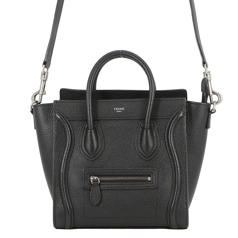 Celine handbag Luggage Tote Shopper leather black bag
